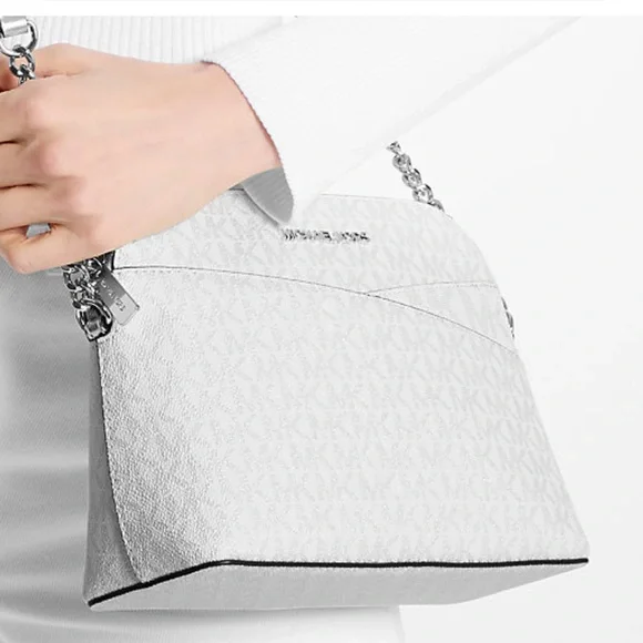 Michael Kors Jet Set Travel Medium Signature Logo Dome Crossbody Satchel Bag
NWT - Picture 2 of 16